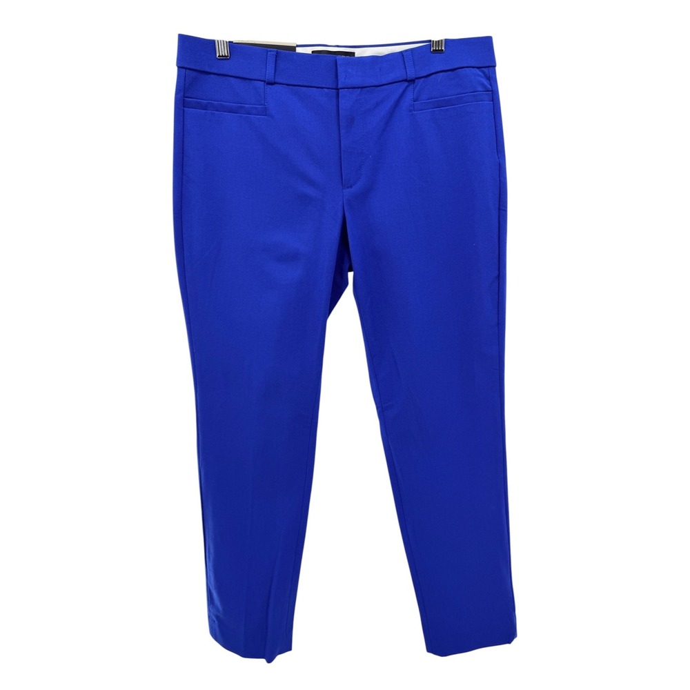Banana Republic Sloan Pants 8 Cobalt Blue Skinny Ankle Length Dress Trousers NWT